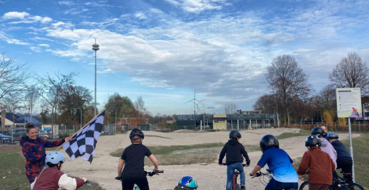 Opening tijdelijke pumptrackbaan Biddinghuizen